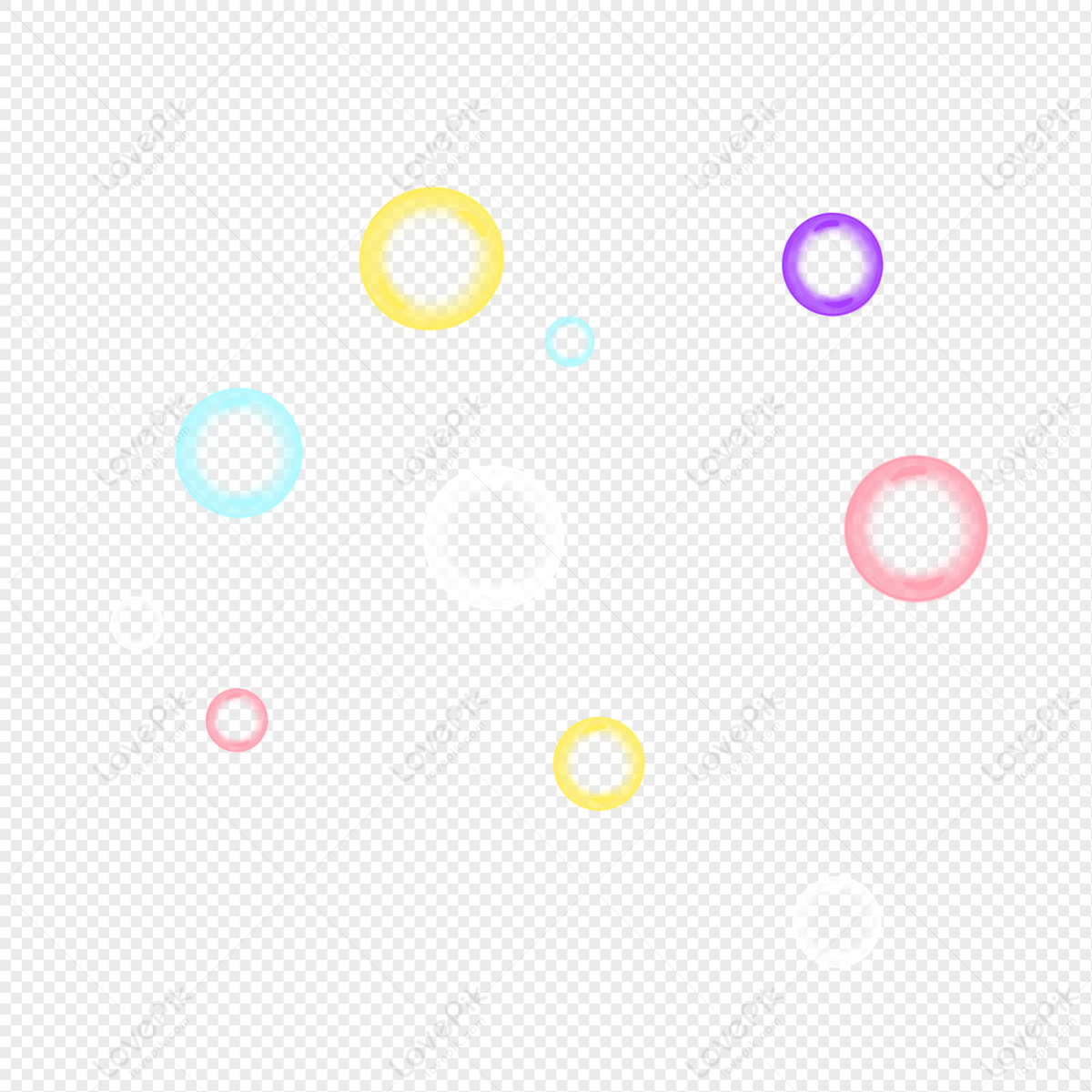 Bubble Colorful Blowing Bubble White PNG Transparent Background And ...