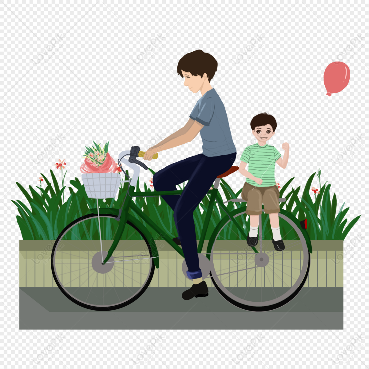 Nhìn thấy hình ảnh cha đi xe đạp, bạn sẽ cảm nhận được tình thân gia đình trong khoảnh khắc giản đơn đó. Cha tuy không chỉ là người bảo vệ bạn, mà còn là người đồng hành cùng bạn trên mọi nẻo đường đời. Hãy xem hình ảnh này để cảm nhận tình cảm đong đầy của cha dành cho con!