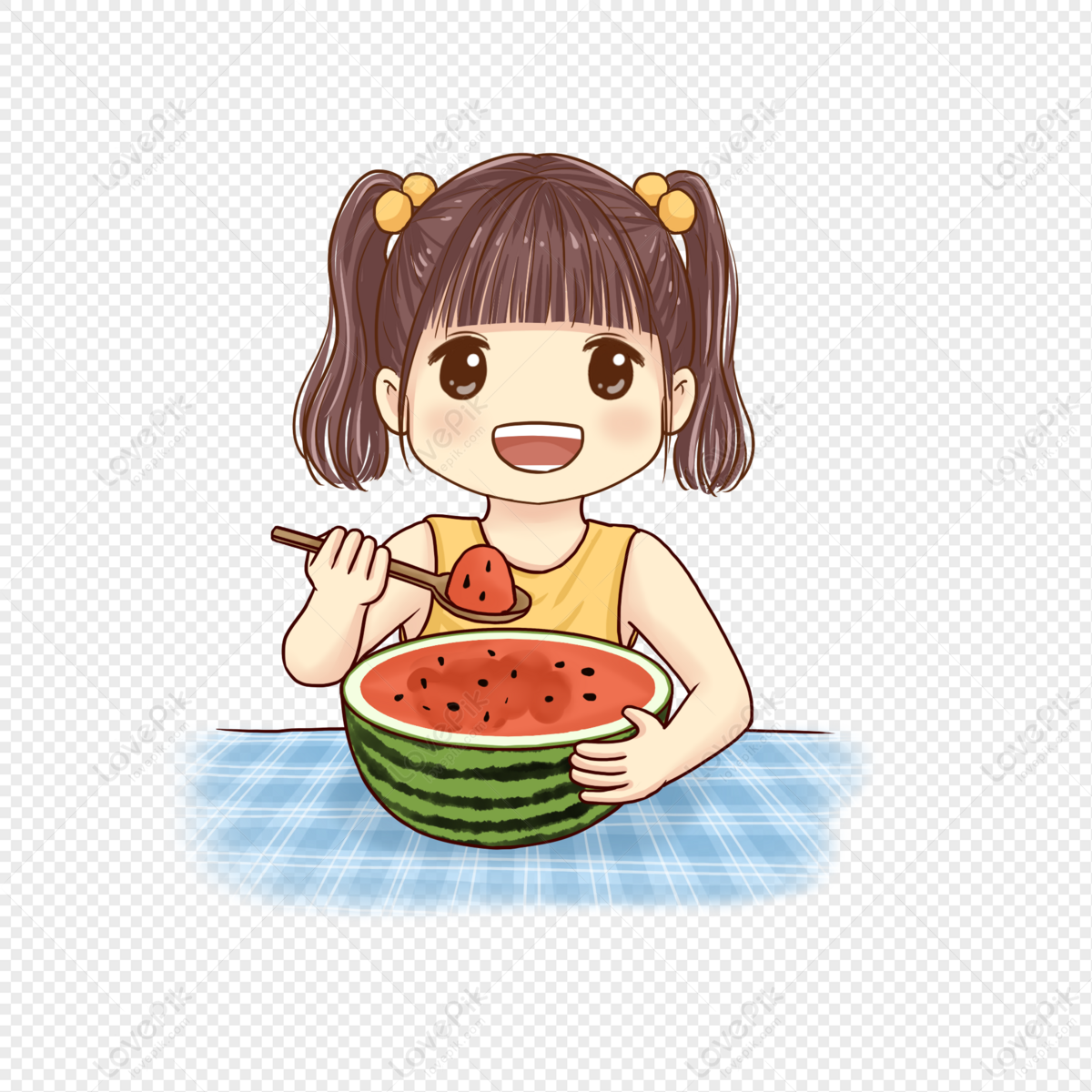 Watermelon: Mùa hè đã đến, cùng thưởng thức món quả ngọt mát trong hình ảnh quả dưa hấu đầy thân thiện và sinh động này. Sự tươi mới của bức tranh chắc chắn sẽ mang đến cho bạn động lực để vui chơi và tận hưởng những ngày nắng đẹp.