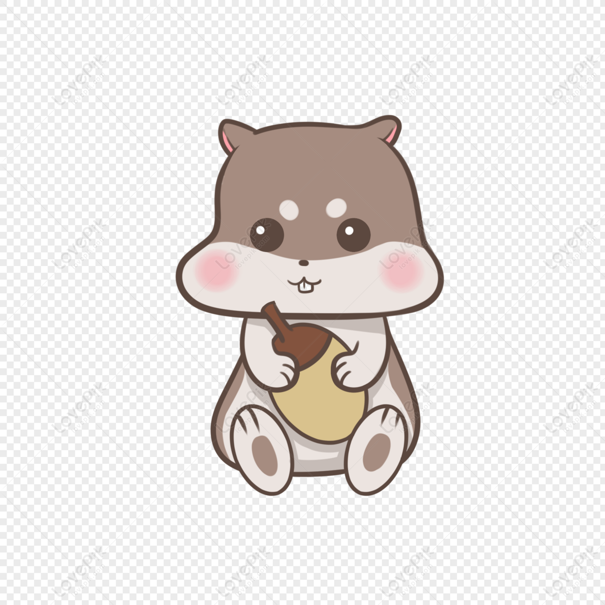 Hamster Holding A Nut PNG Image Free Download And Clipart Image For ...