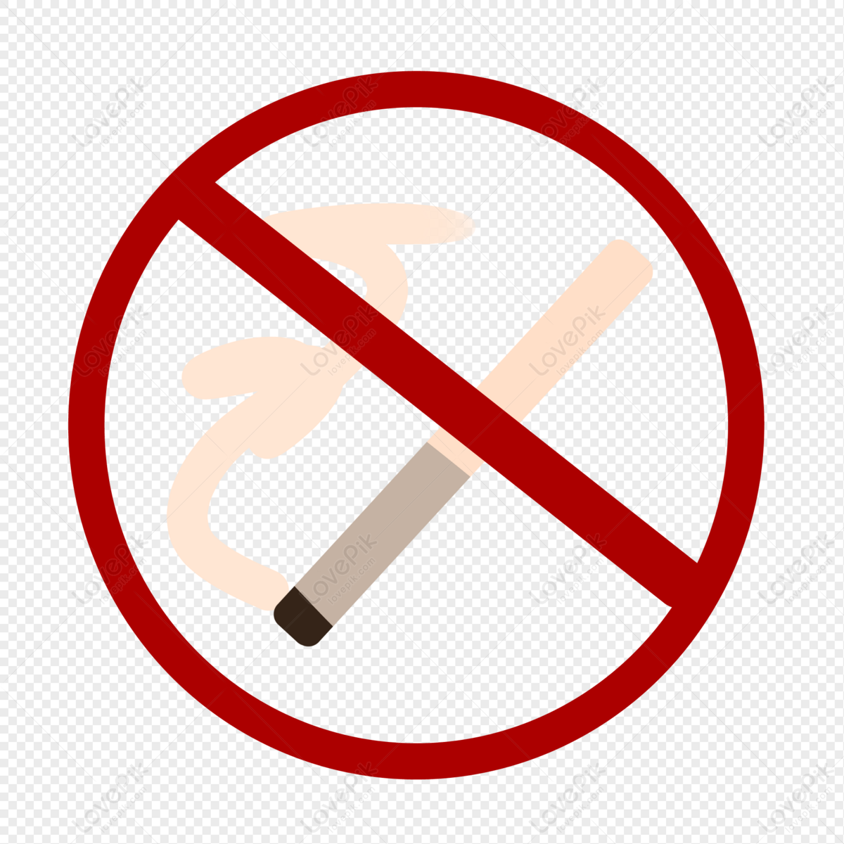 No smoking PNG transparent image download, size: 1161x1161px