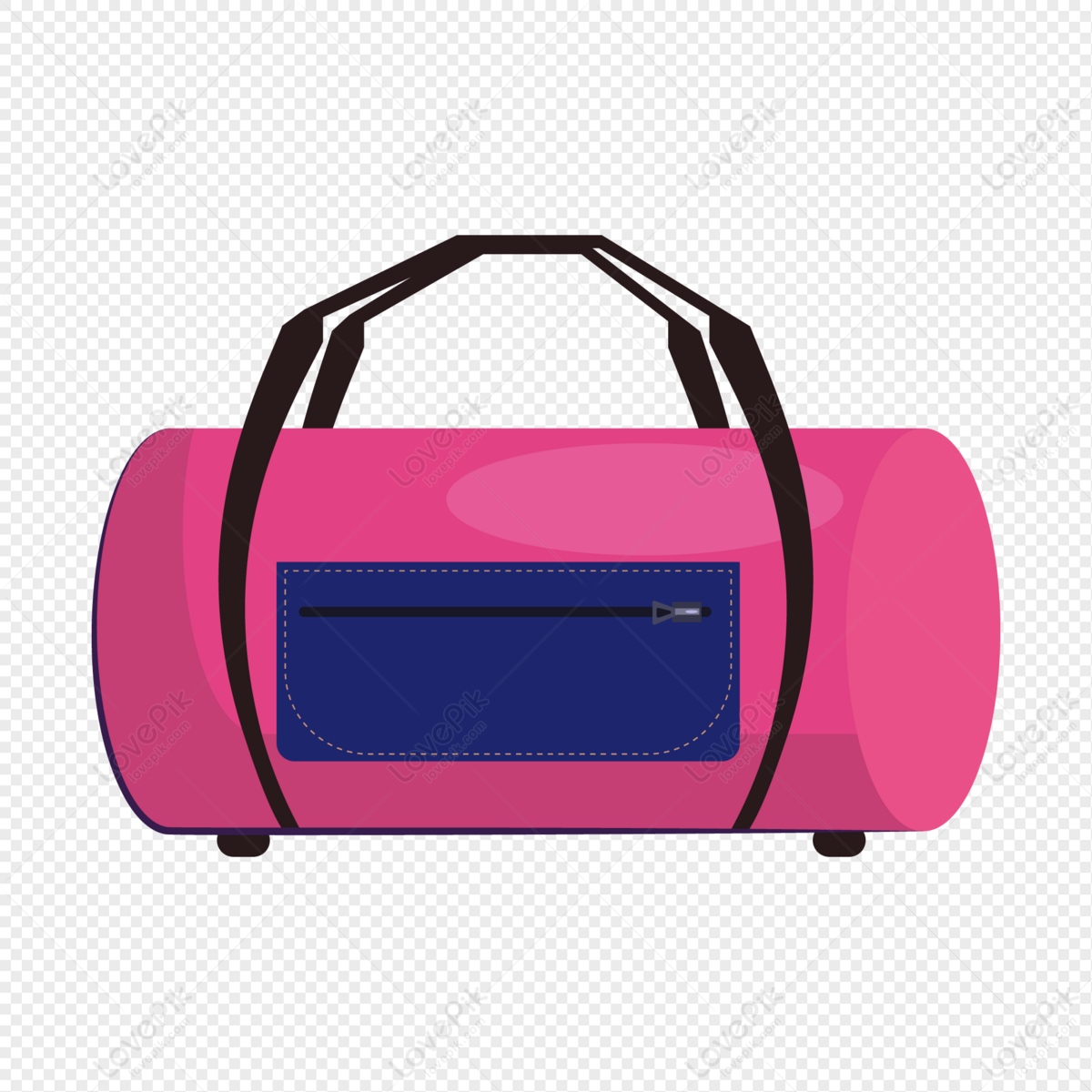 Pink travel bag, dark pink, pink vector, pink suitcase png white transparent