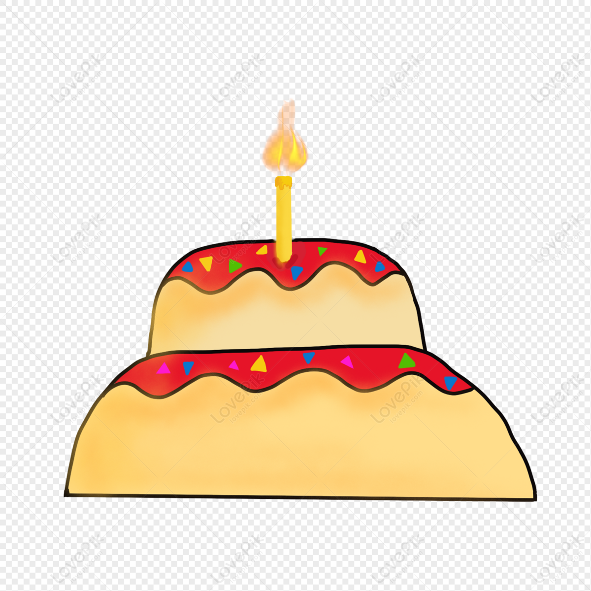 Simple Cake PNG Transparent And Clipart Image For Free Download - Lovepik |  401300876