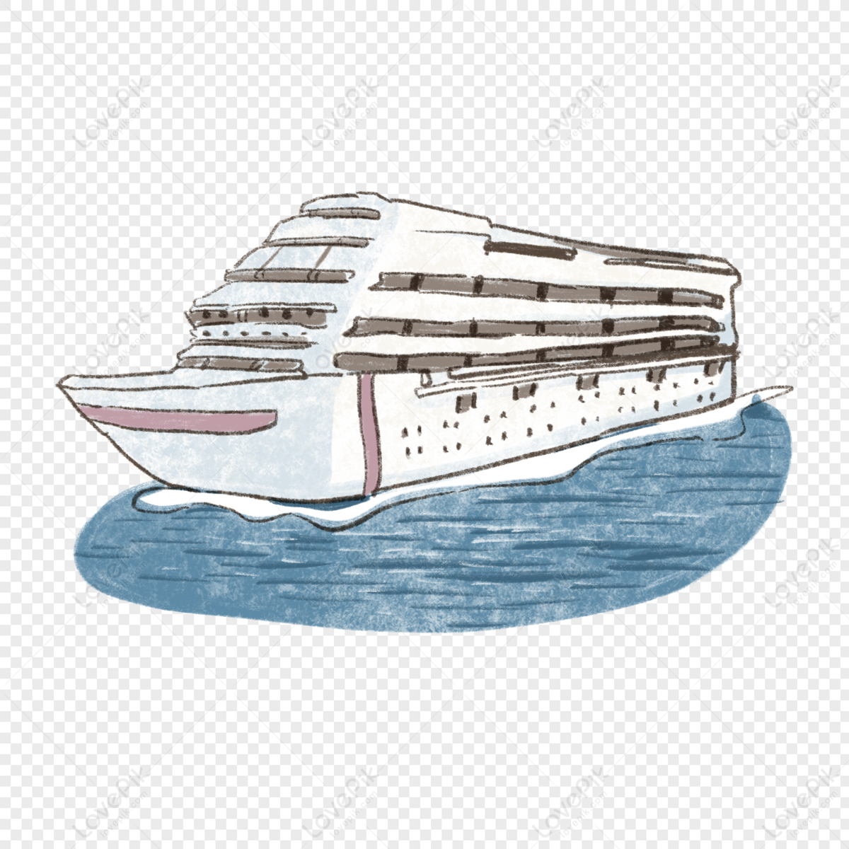 yacht, light maroon, cruise ship, illustration vector png picture