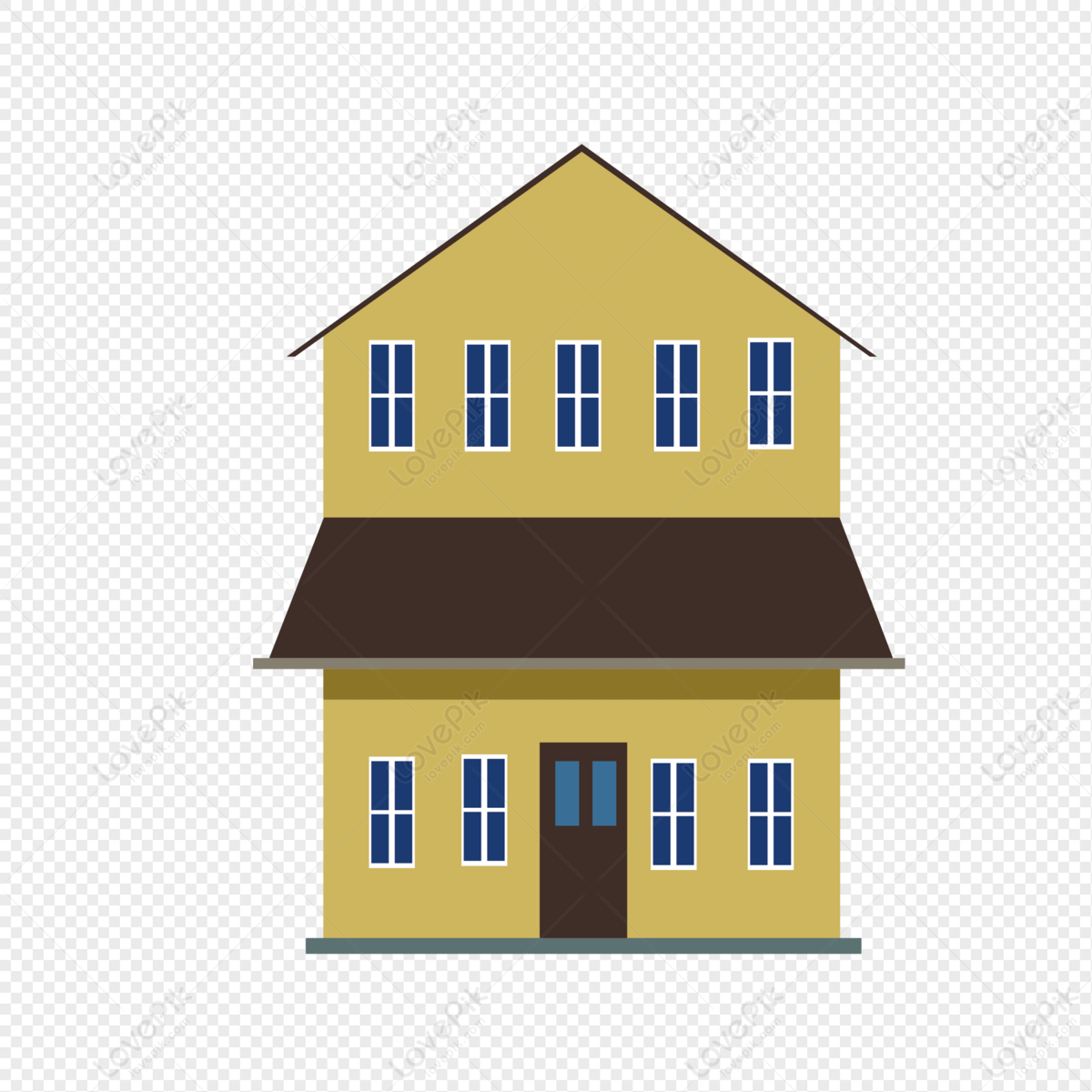 Yellow House PNG Transparent Image And Clipart Image For Free Download ...