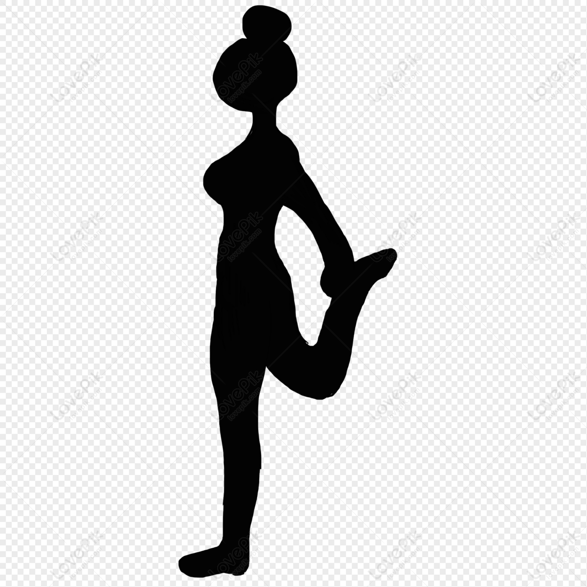 Silhouettes, Yoga, Woman, Pose, Zen, Meditation, Exercise, Health, Afro  American, png | PNGWing