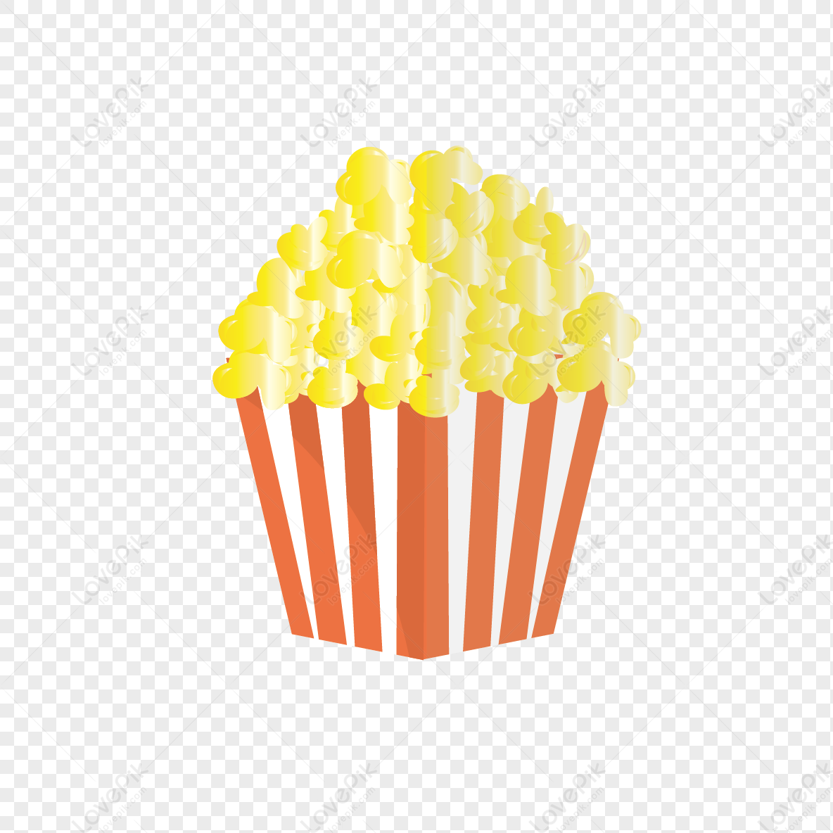 Ai Vector Cute Cartoon Stereo Movie Element Food Snack Popcorn PNG  Transparent Background And Clipart Image For Free Download - Lovepik |  401324930