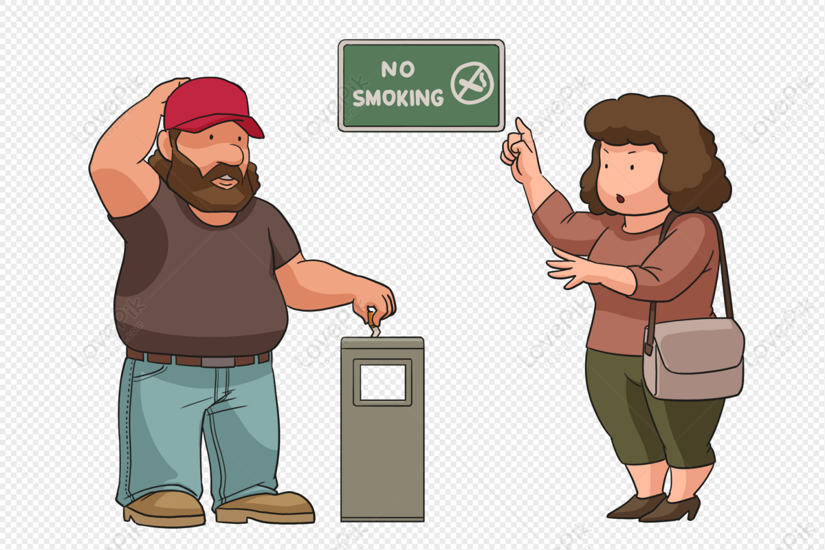 Aunt Persuaded The Uncle To Smoke PNG Transparent And Clipart Image For  Free Download - Lovepik | 401329066