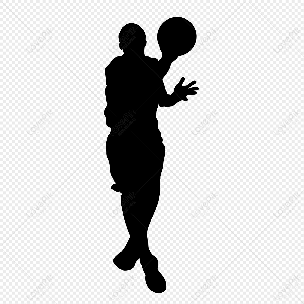 Basketball Layup Silhouette, Black Silhouette, Basketball Player ...