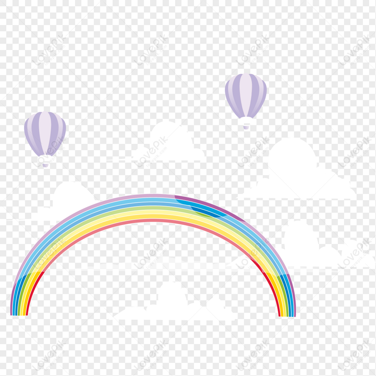 Beautiful Scenery Icon Free Vector Illustration Material PNG ...