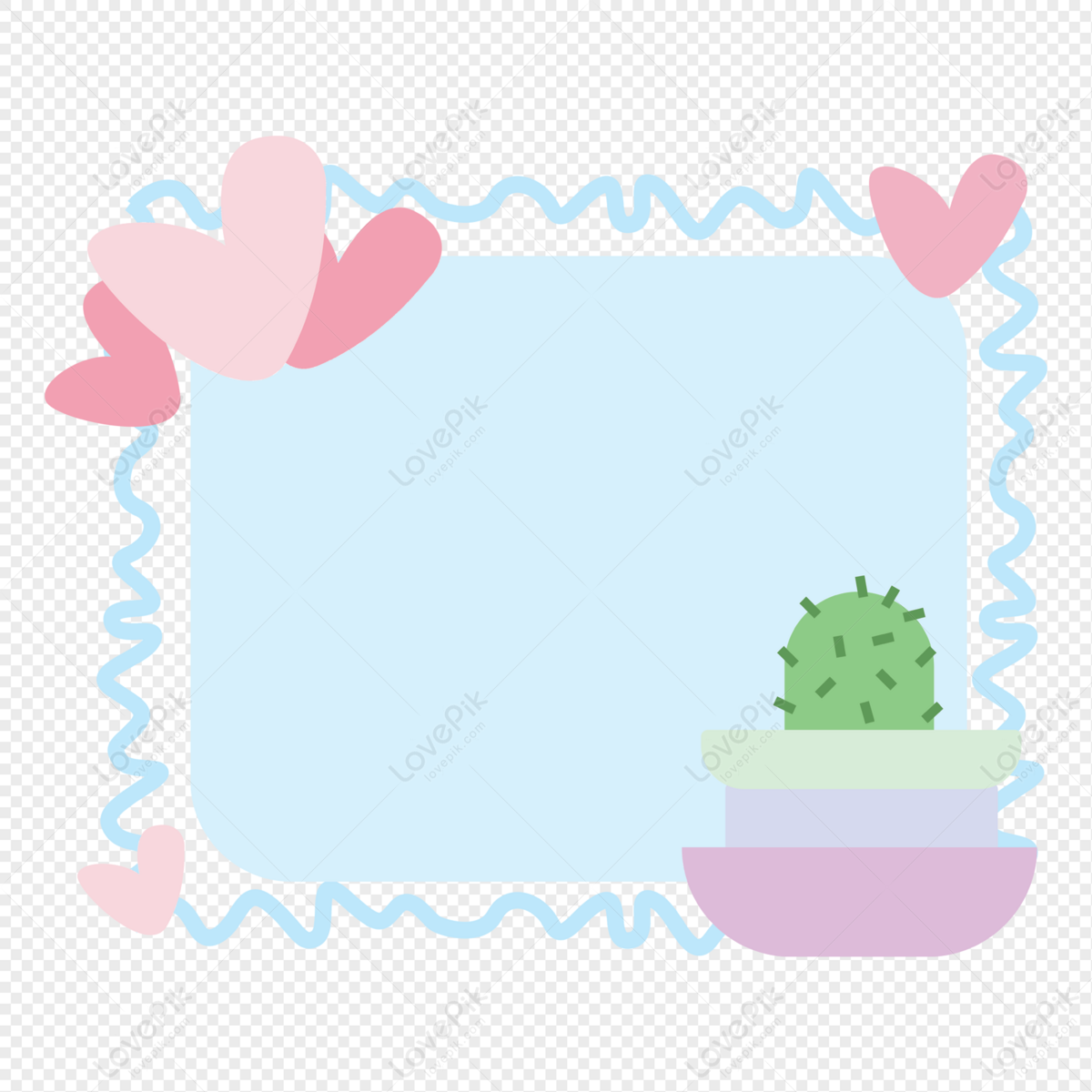 Border Shading Decorative Love Plant PNG Free Download And Clipart ...