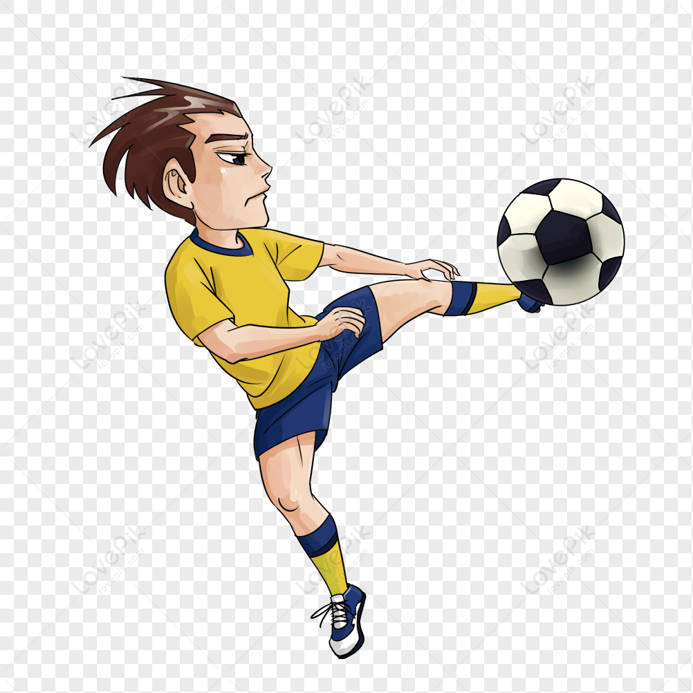 girl kicking a soccer ball clipart png