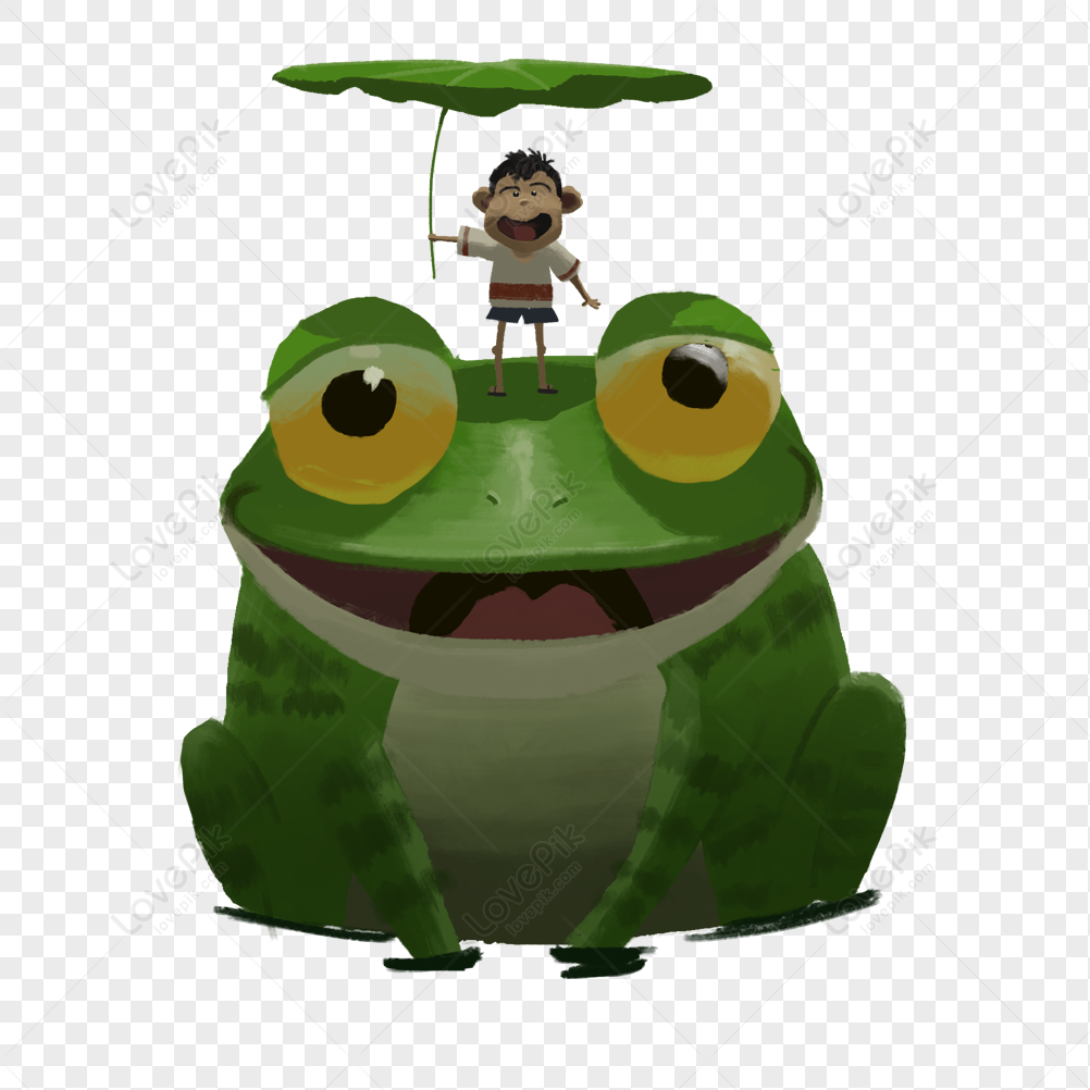 Hình ảnh Cậu Bé đứng Trên đầu Một Con ếch PNG Miễn Phí Tải Về ...