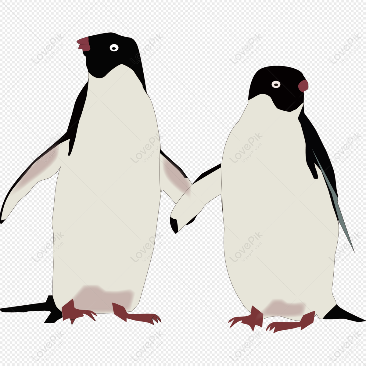 Animaux Polaires Et Personnages De Dessin Animé Arctiques De Poissons  Illustration de Vecteur - Illustration du glace, pingouin: 104296303