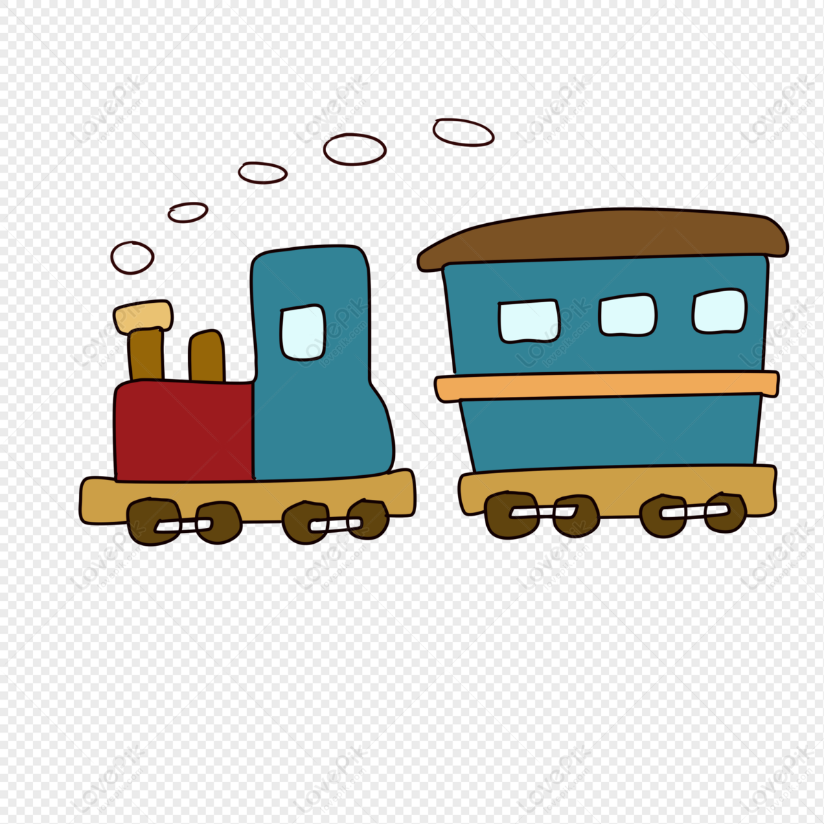 Cartoon Little Train PNG Transparent Image And Clipart Image For Free  Download - Lovepik | 401332807