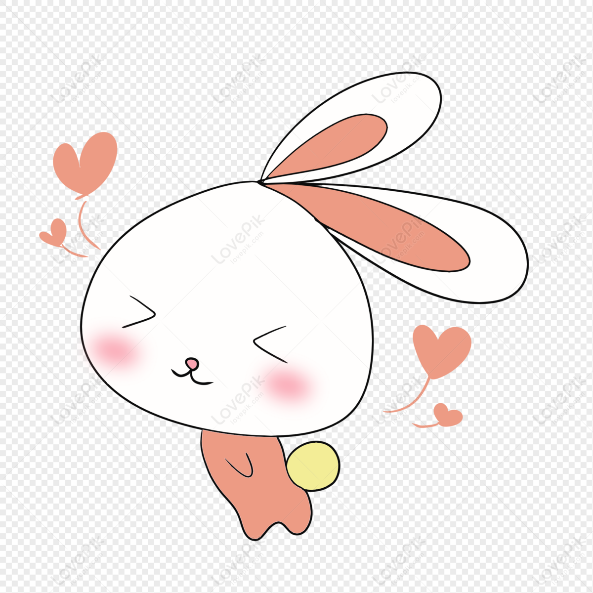 Cute Bunny PNG Images With Transparent Background | Free Download On Lovepik