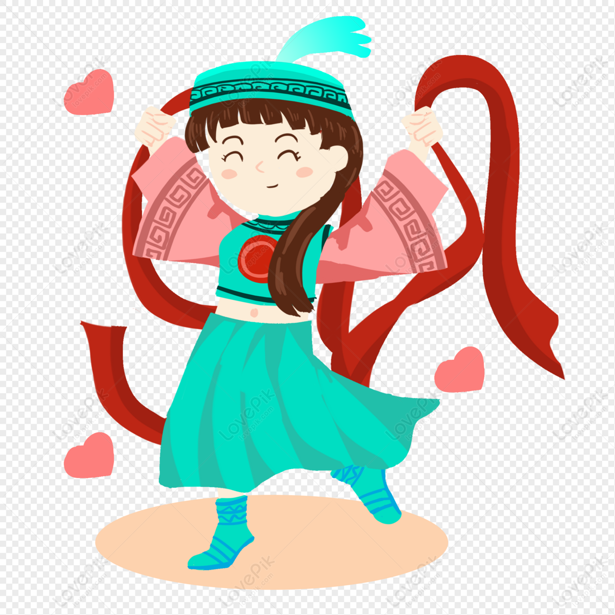 Dancing Uighur Girl PNG Picture And Clipart Image For Free Download ...