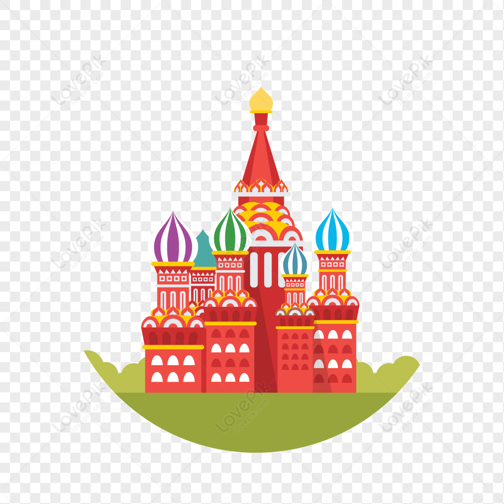 Famous tourist attractions of St. Basil's Church in Moscow, tourist attractions, basil, travel png hd transparent image