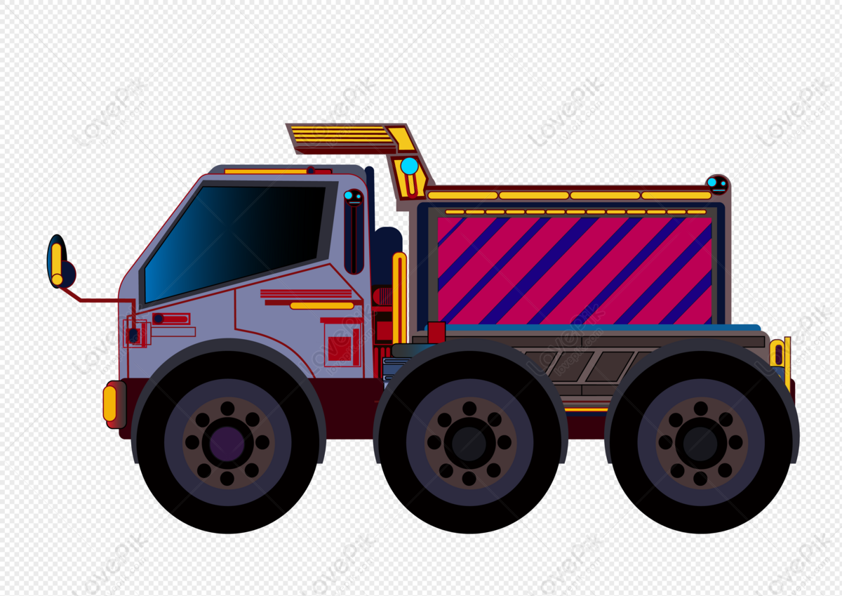 Hand Drawn Cartoon Truck Wagon Vector Material PNG Transparent Background  And Clipart Image For Free Download - Lovepik | 401325330