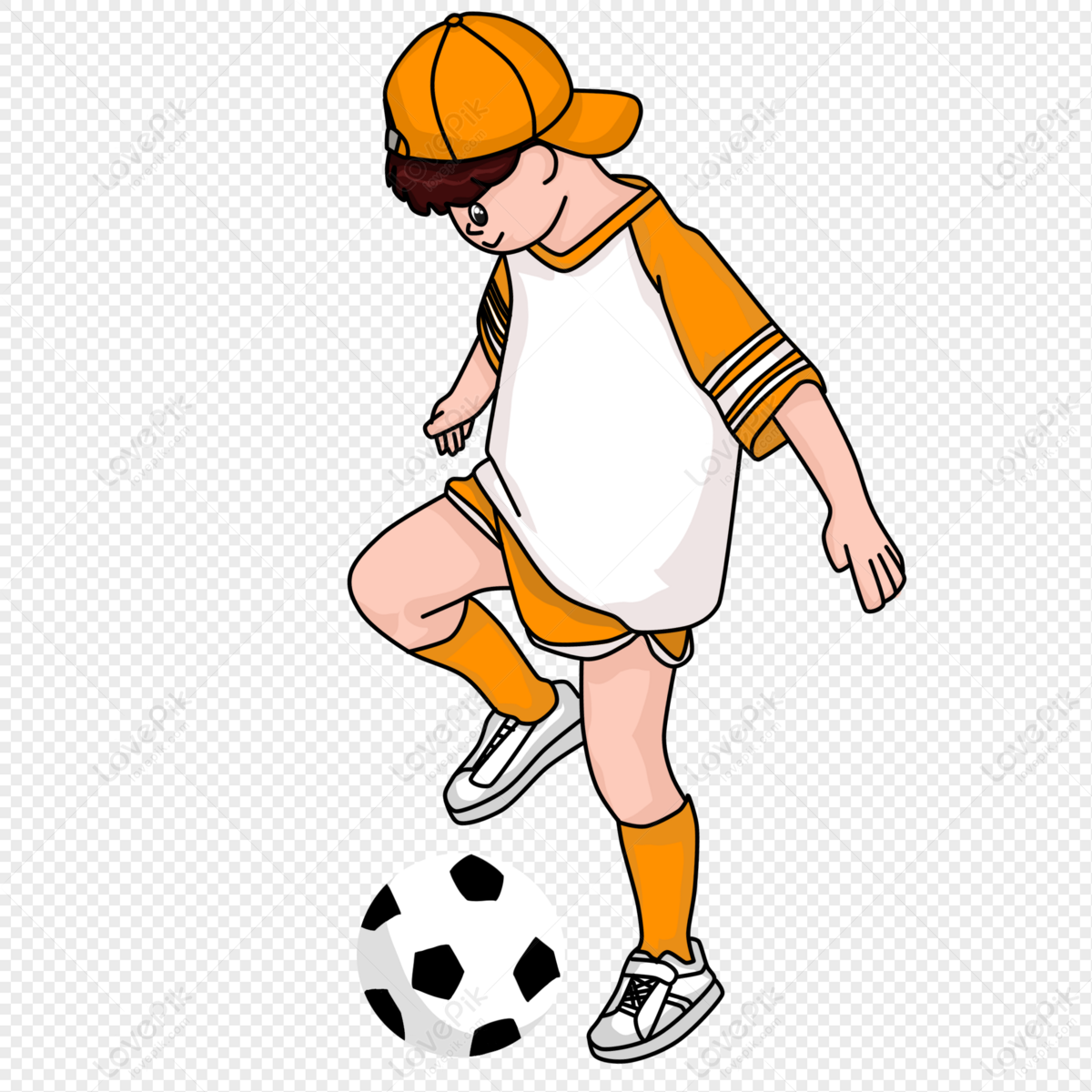 to play soccer clipart