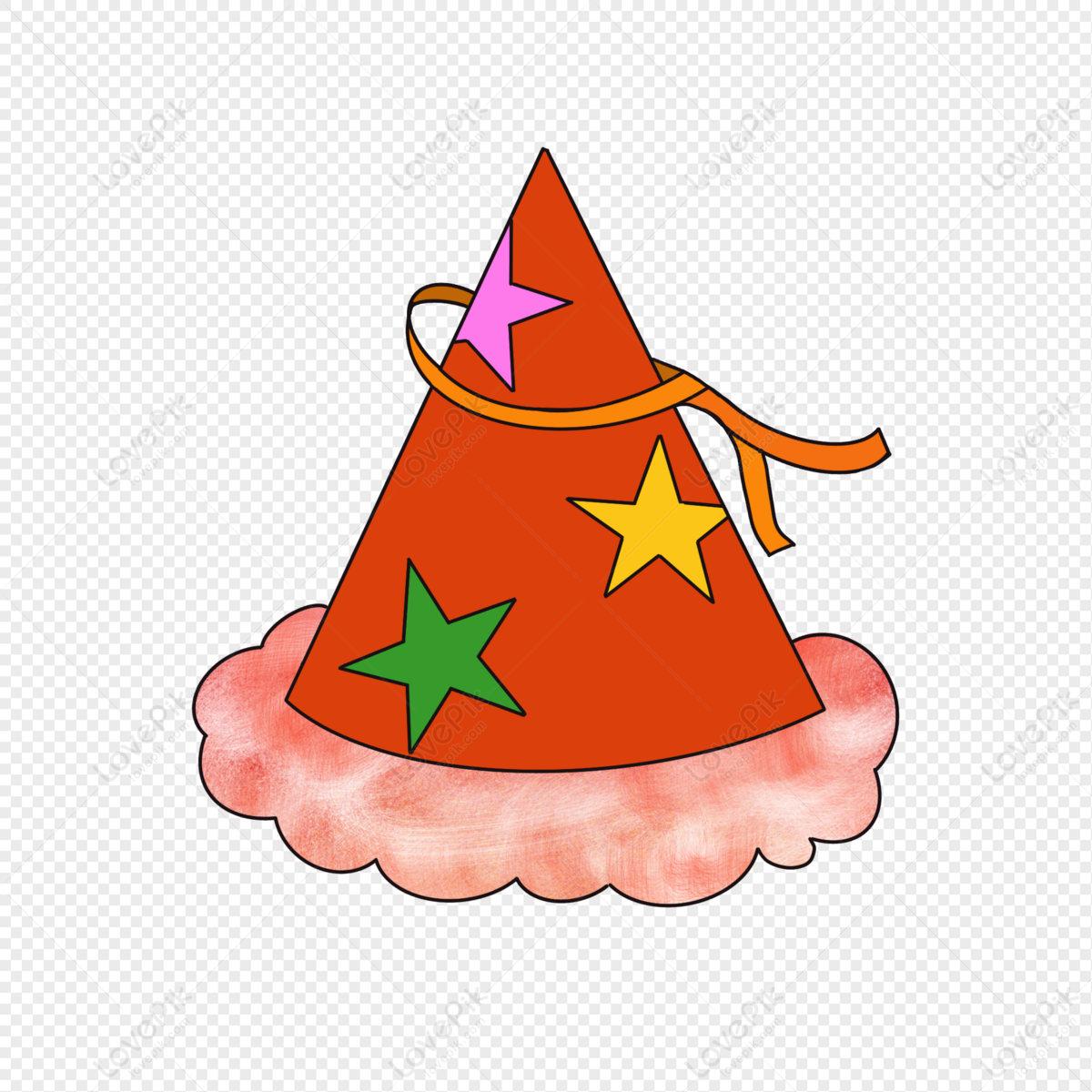 Red Birthday Hat PNG Picture And Clipart Image For Free Download - Lovepik  | 401335155