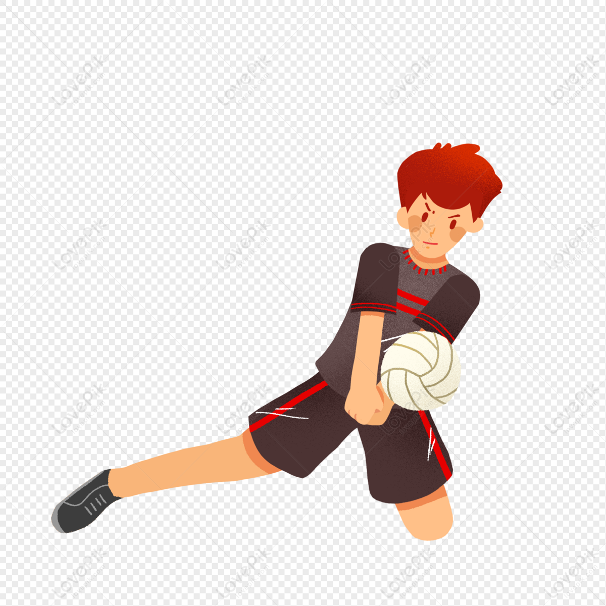 Volleyball Player, Playing Volleyball, Vector Volleyball, Man Vector ...