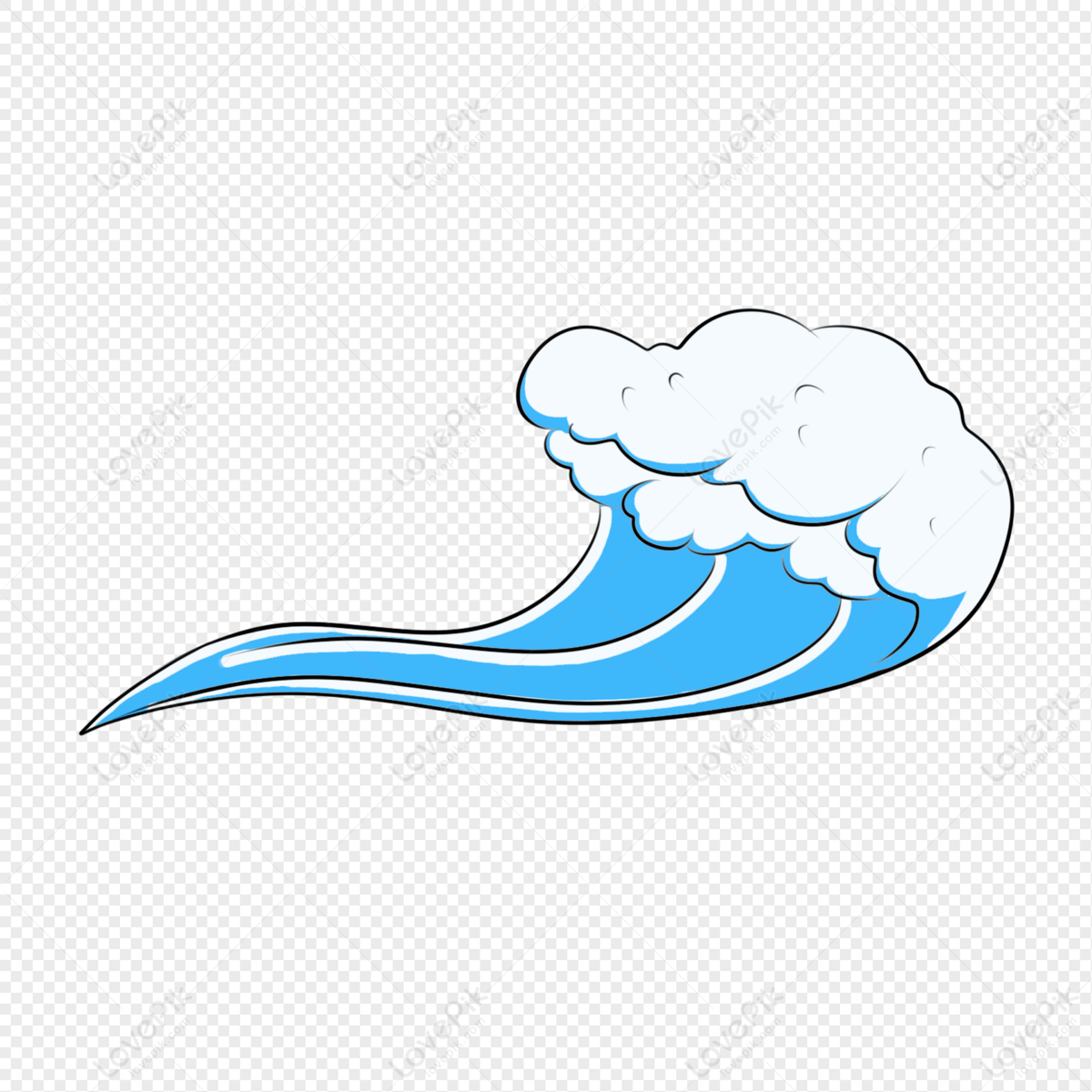 Wave Summer Fresh Cartoon Free PNG And Clipart Image For Free Download -  Lovepik | 401344739