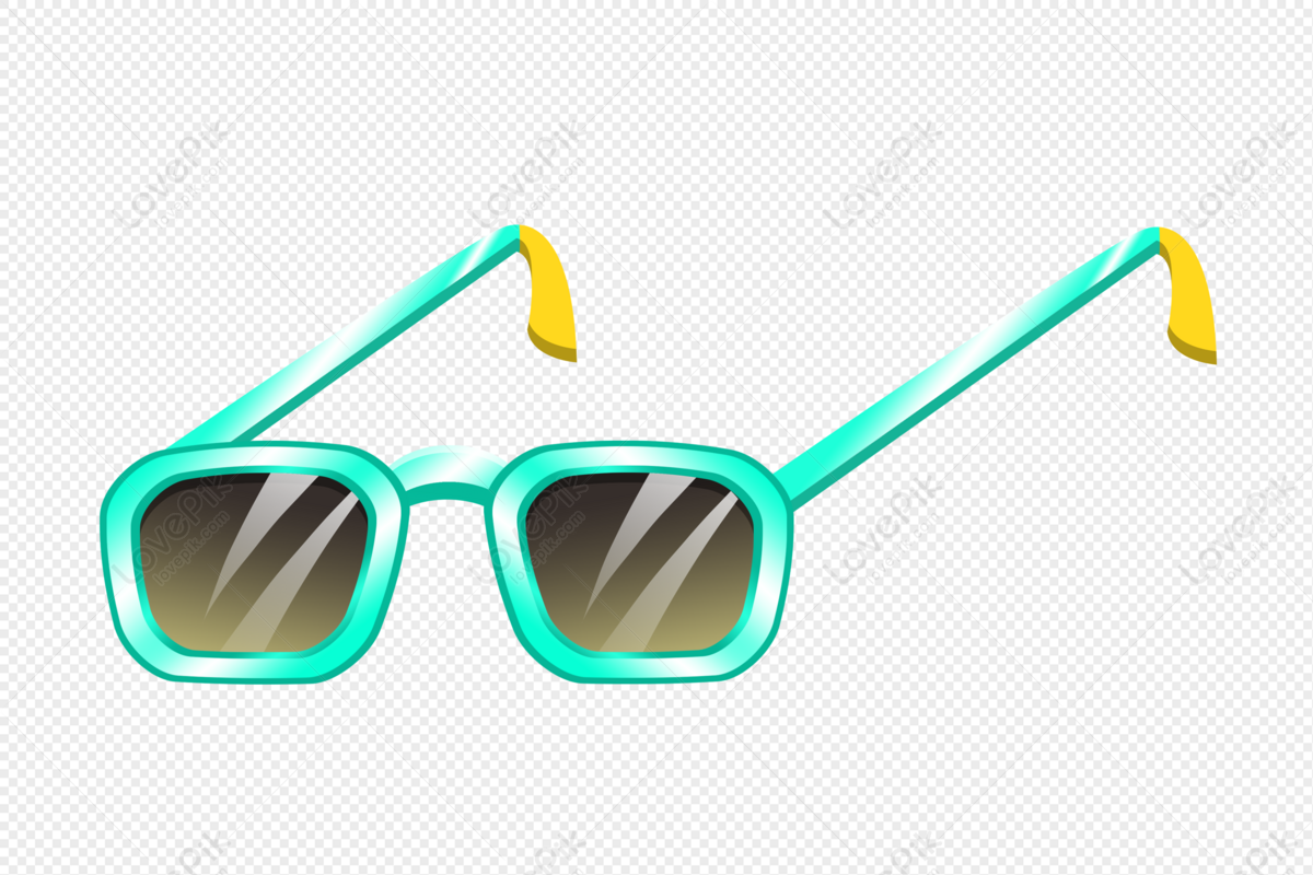 Sunglasses Goggles, color sunglasses, glasses, eyewear, green png | PNGWing