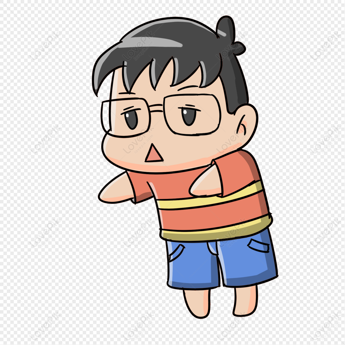 Boy Wearing Glasses PNG Free Download And Clipart Image For Free ...