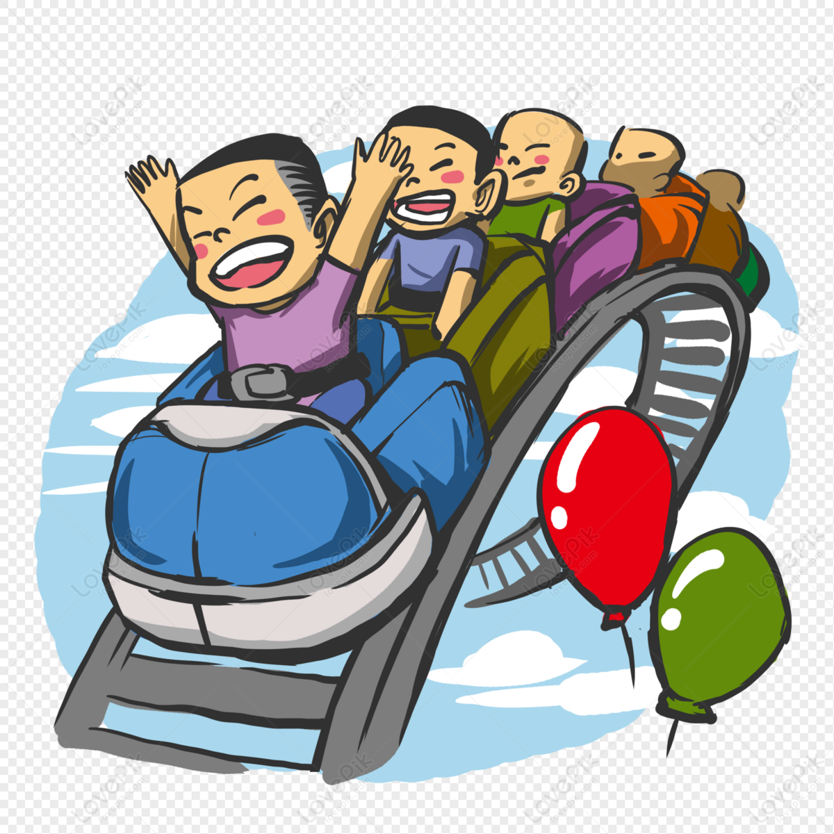 Child Riding A Roller Coaster, 61, Ride, Children PNG Free Download And ...