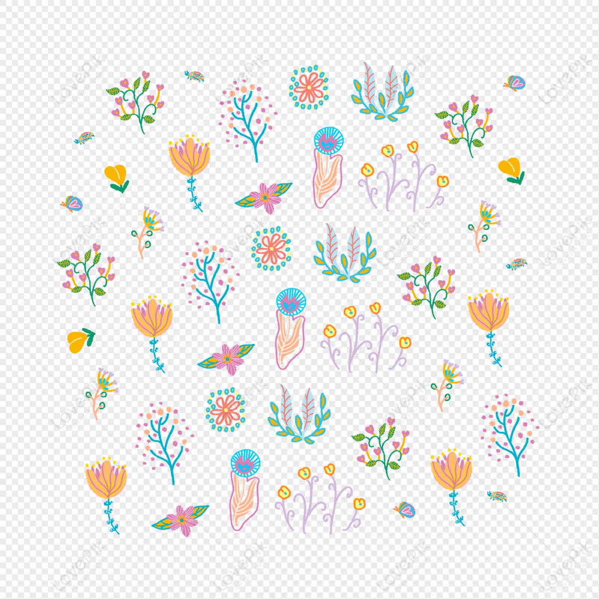Flores Coloridas PNG Imagens Gratuitas Para Download - Lovepik