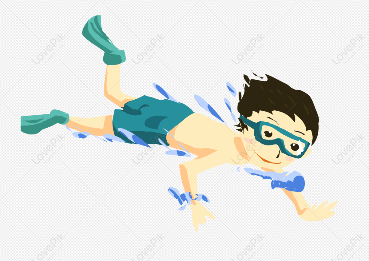 Diving Boy, Boy Swim, Cartoon Diving, Boy Cartoon PNG Hd Transparent ...