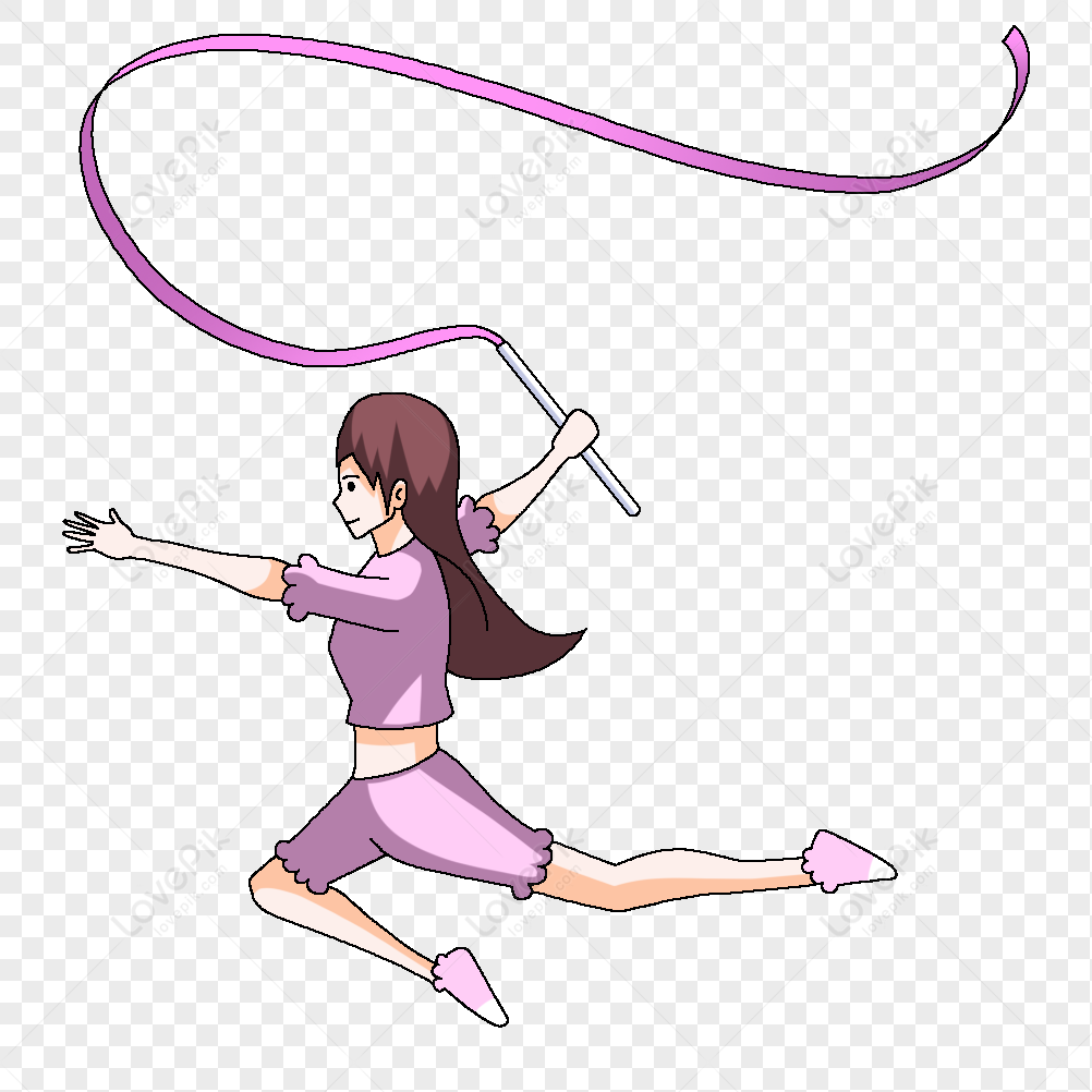 Free Hand-painted Cute Gymnastics Girl Decorative Elements, Decorative  Element, Hand Drawn, Exercise PNG Picture PNG & PSD image download - Lovepik
