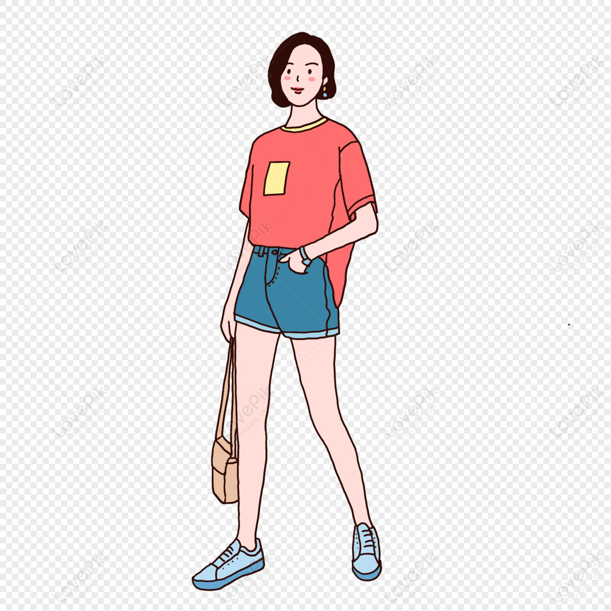 Fashion Short Hair Girl PNG Transparent Background And Clipart Image For  Free Download - Lovepik | 401361690