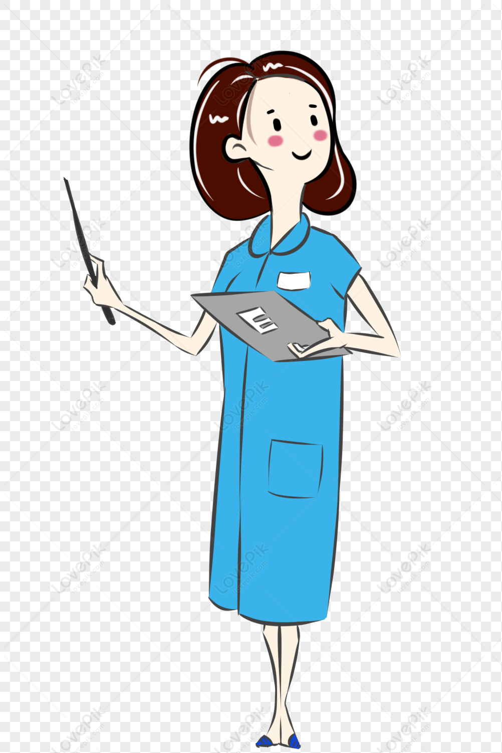 Female Doctor Cartoon Hand Drawn Free PNG And Clipart Image For Free  Download - Lovepik | 401357229