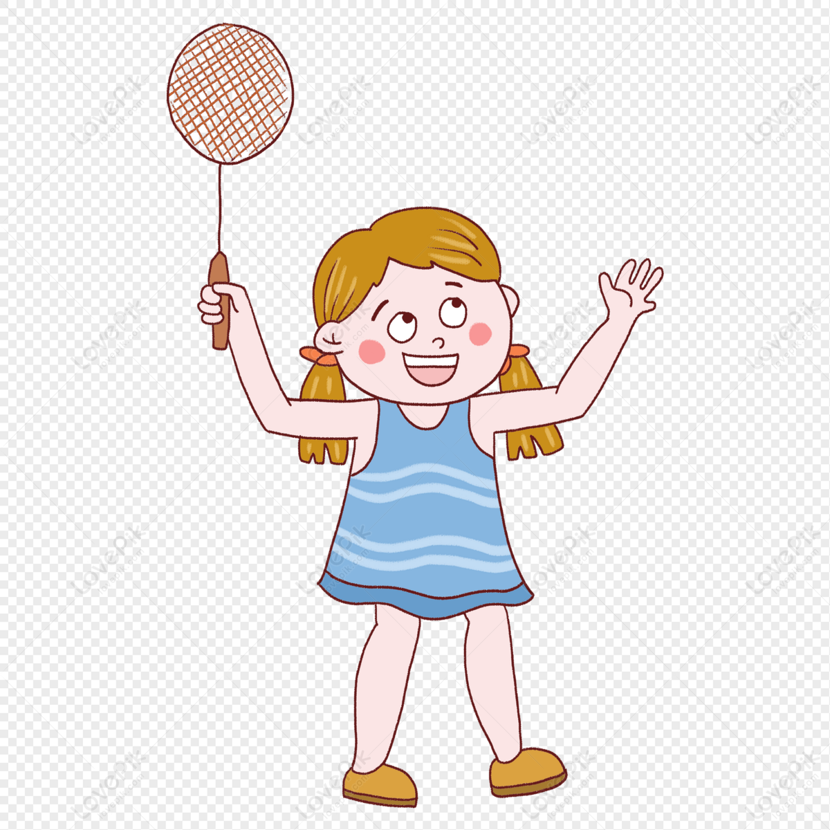 Girl Playing Badminton PNG Image Free Download And Clipart Image For Free  Download - Lovepik | 401360161