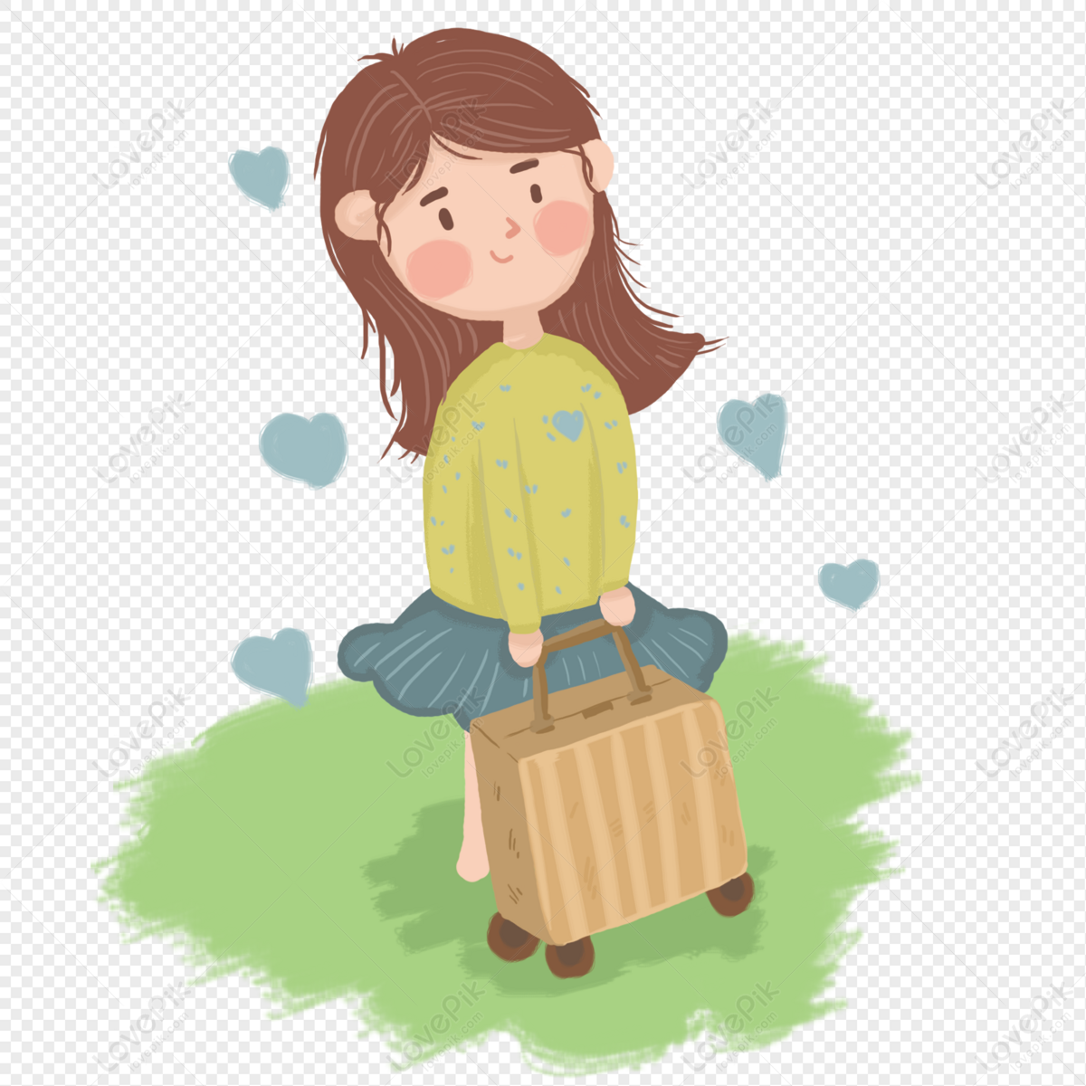 Graduates Leaving The School With Their Suitcases Free PNG And Clipart  Image For Free Download - Lovepik | 401355769