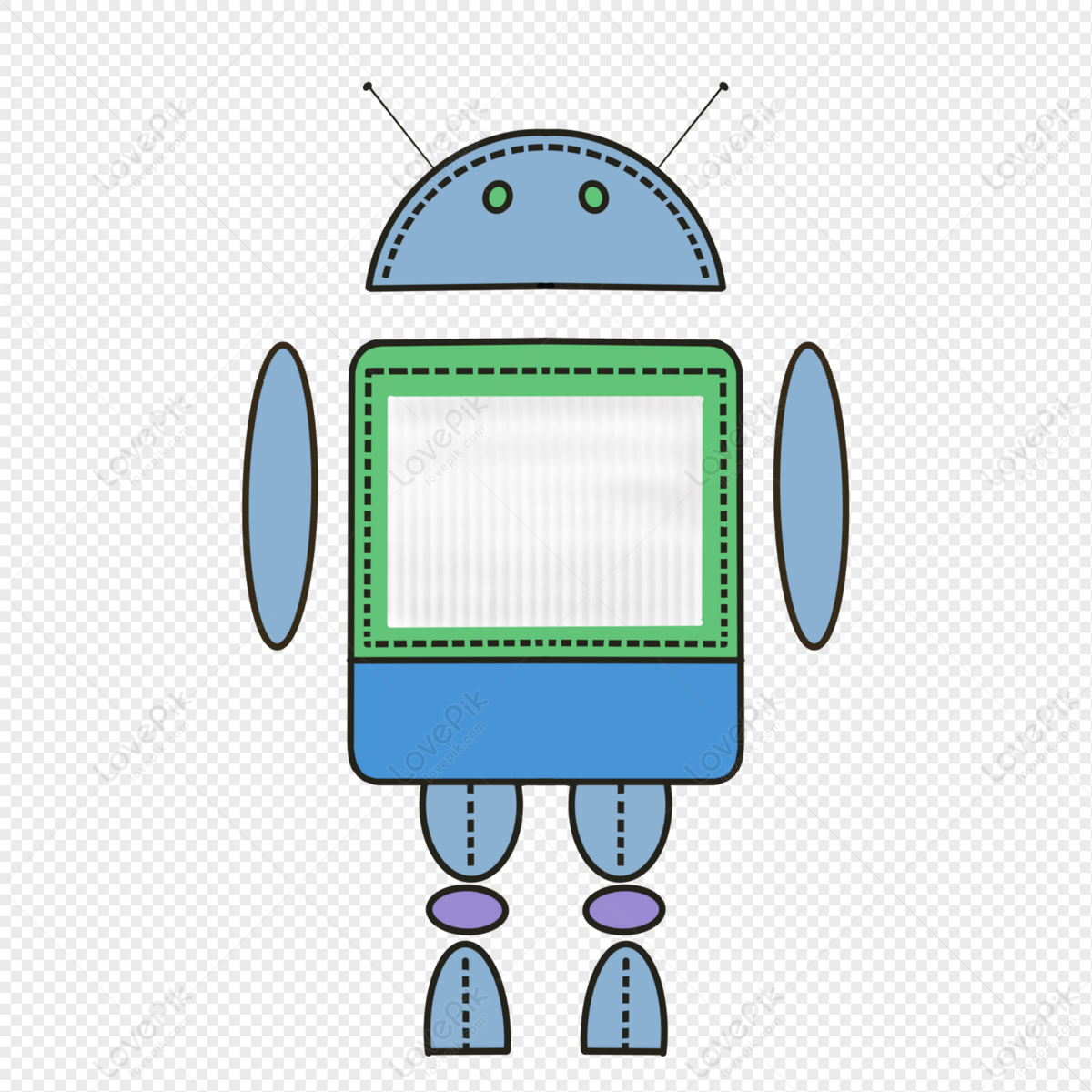 Photo de Robot Dessiné à La Main, robot, dessin animé, technologie  Graphique images free download - Lovepik