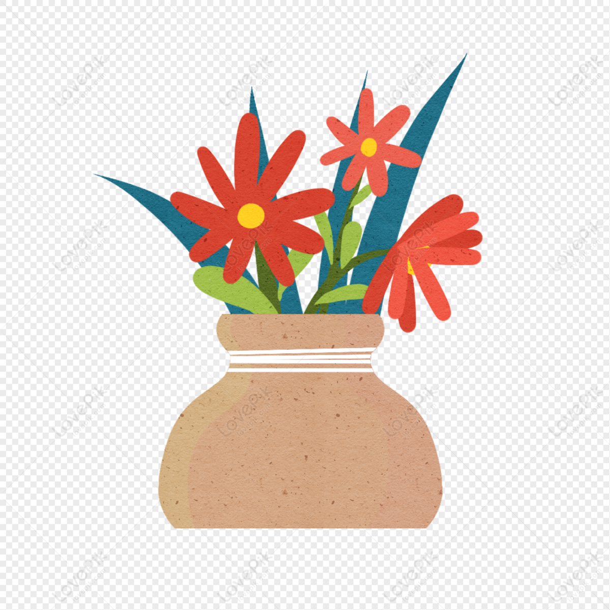 Hand Drawn Flowers PNG Transparent Background And Clipart Image For ...