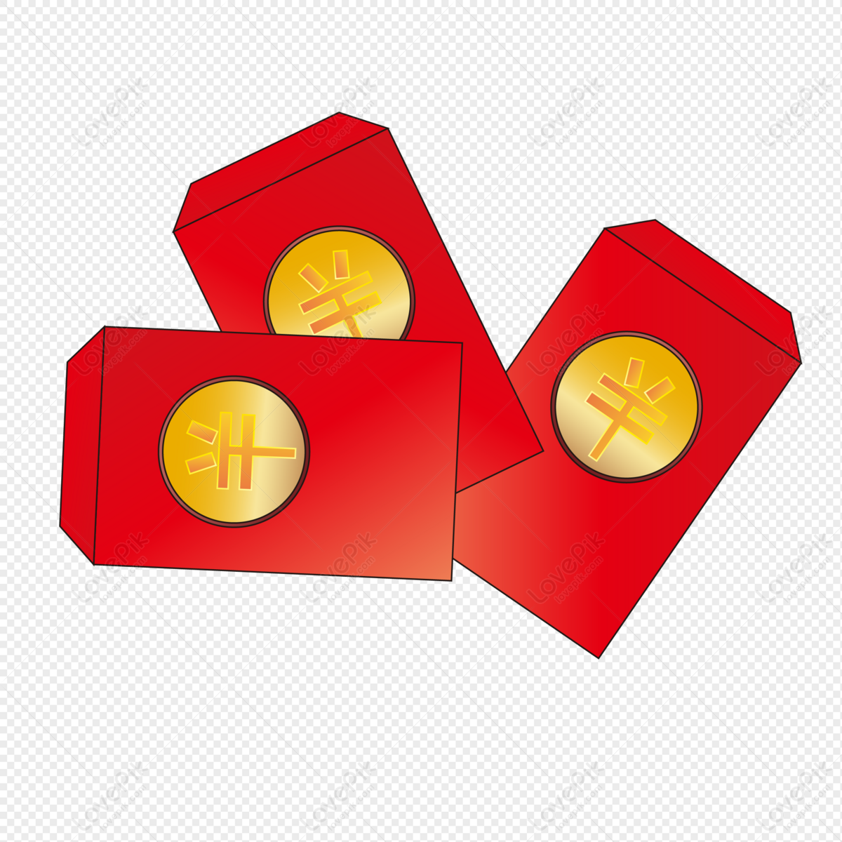 Chinese New Year Red Cartoon Red Envelope PNG Transparent Background And  Clipart Image For Free Download - Lovepik