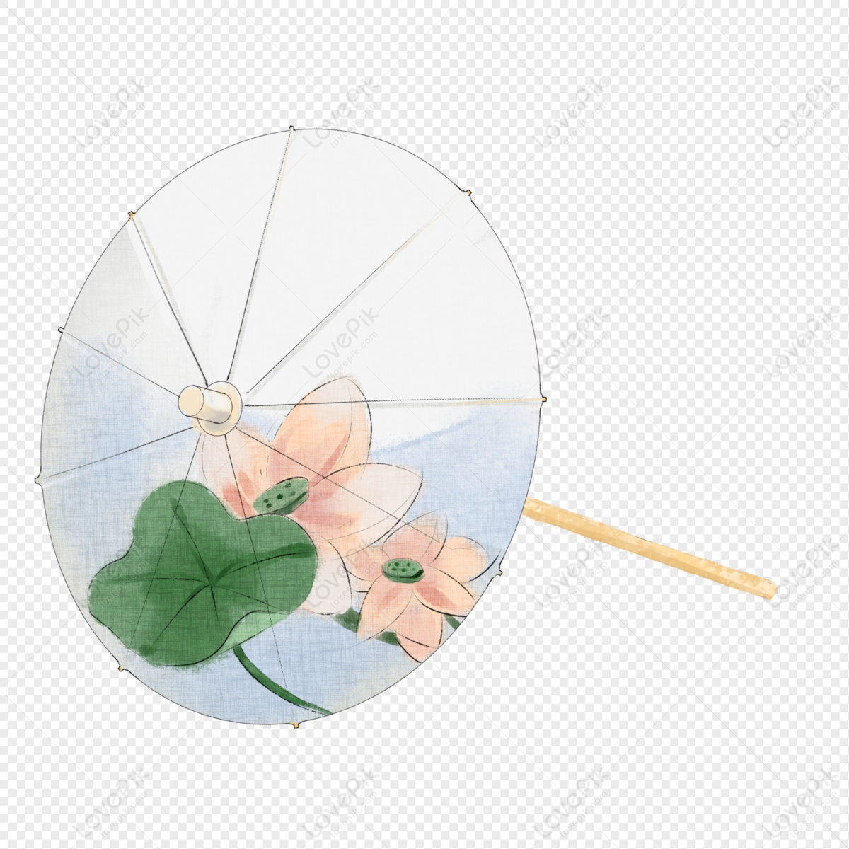 Oil Paper Umbrella Transparent Umbrella Flower Flowers Flower   Lovepik Oil Paper Umbrella Png Image 401364352 Wh1200 