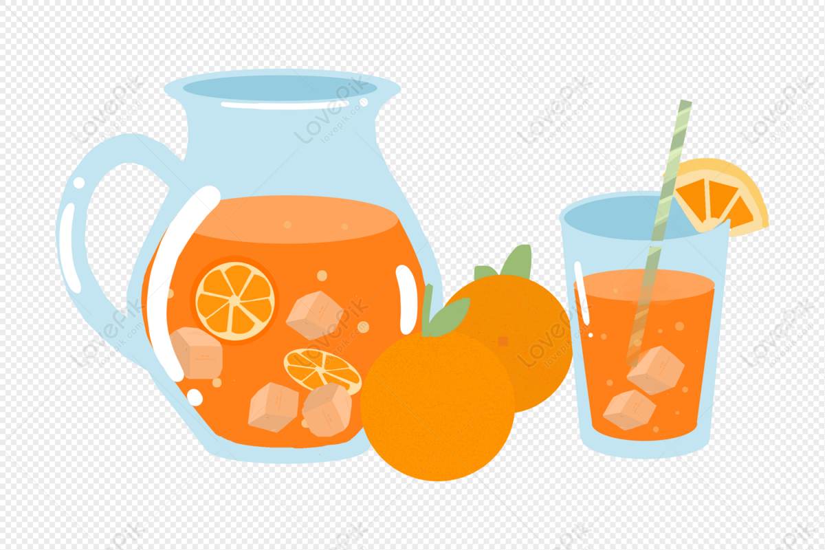 Orange juice Soft drink Apple juice, Orange juice, pitcher full of orange  juice transparent background PNG clipart