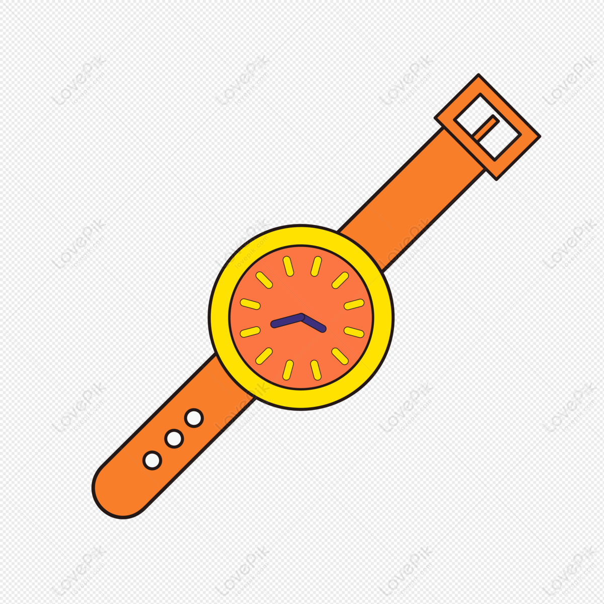 Realistic Watch Clipart Vector Design Illustration. Wristwatch Set. Vector  Clipart Print - Etsy
