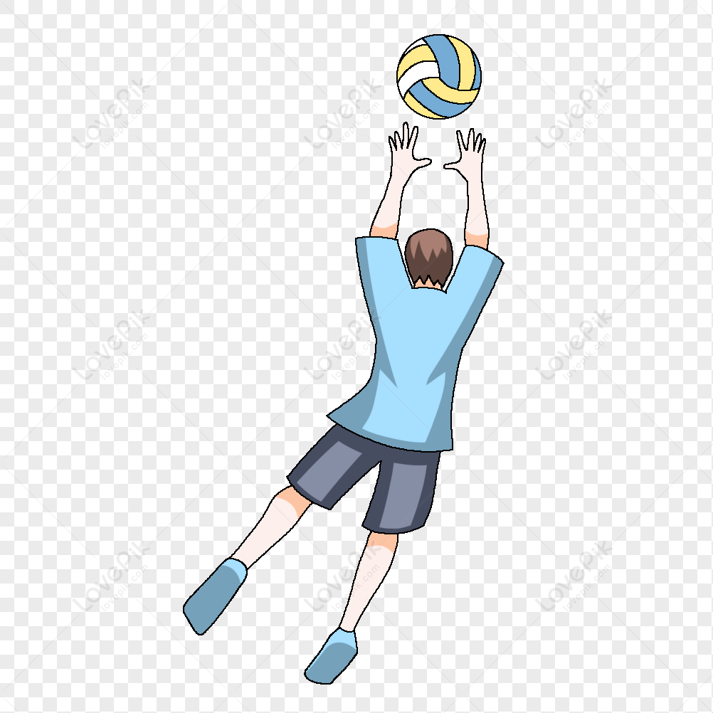 animated volleyball clipart
