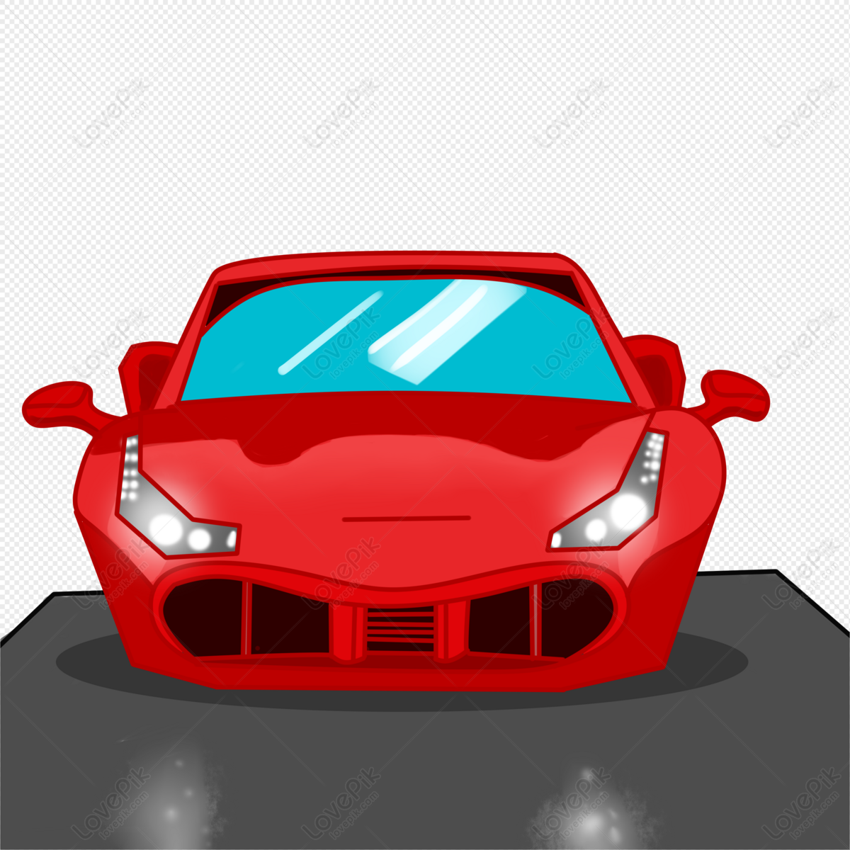 Red Sports Car PNG Image And Clipart Image For Free Download - Lovepik |  401352828