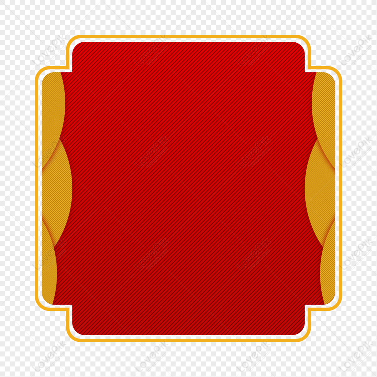 Red Traditional Chinese Style Border PNG White Transparent And Clipart ...