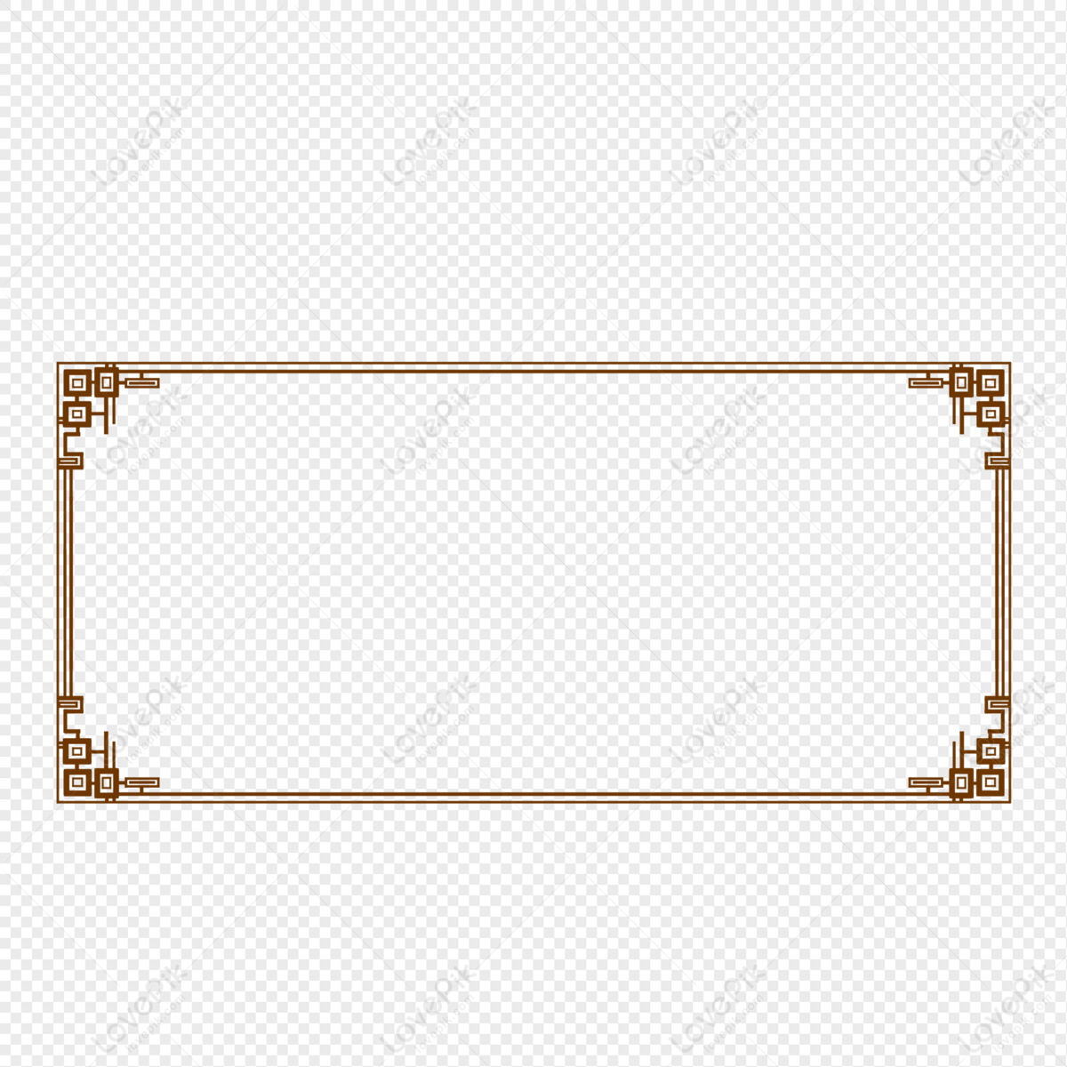 Traditional Borders White Transparent, Square Traditional Border  Illustration, Border, Square Border, Traditional Border PNG Image For Free  Download