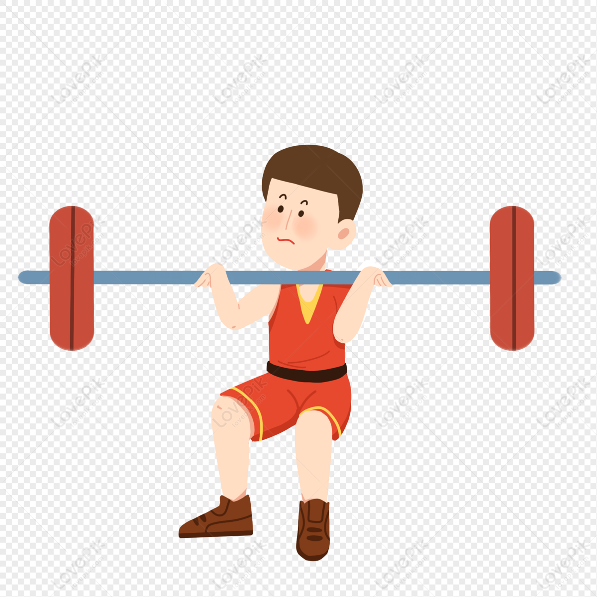 Weightlifting Cartoon PNG Transparent Image And Clipart Image For Free  Download - Lovepik | 401351277