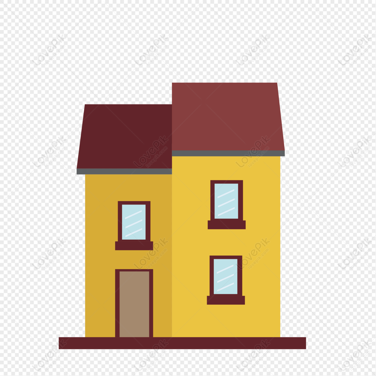 Yellow House PNG White Transparent And Clipart Image For Free Download ...