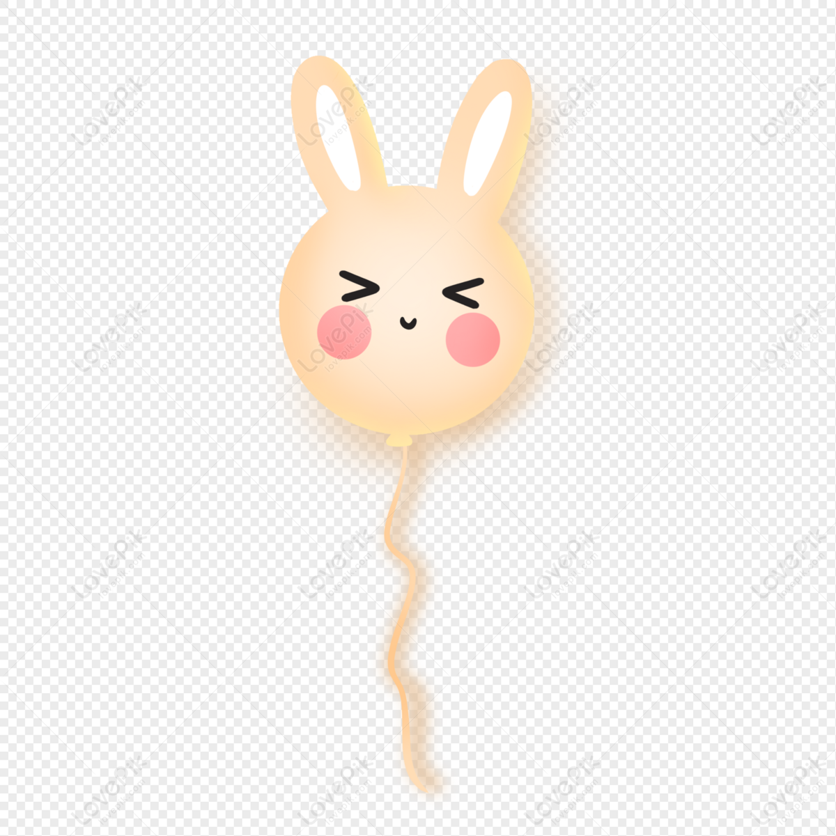 Yellow Rabbit Balloon Free PNG And Clipart Image For Free Download ...